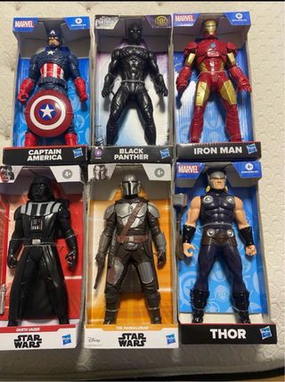 Figuras Marvel y Star Wars