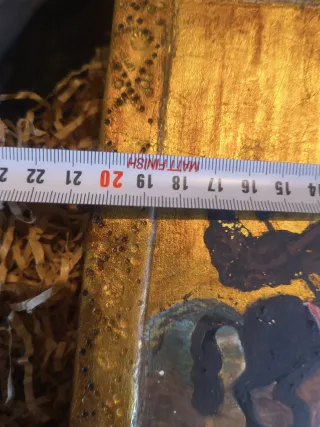 Retablo icono religioso San Jorge y el dragón