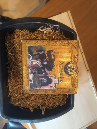 Retablo icono religioso San Jorge y el dragón