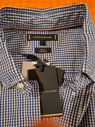Camisa Manga Larga Tommy Hilfiger, talla L. Nueva