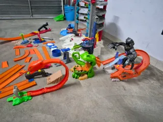 Garaje Hot Wheels con accesorios
