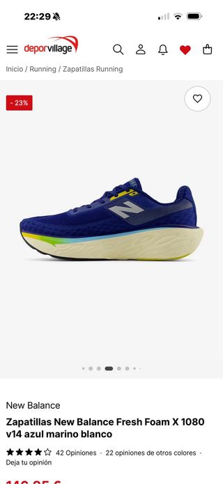Zapatillas running new balance 1080