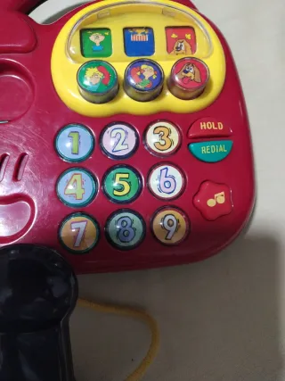 Juguete de teléfono y numeros