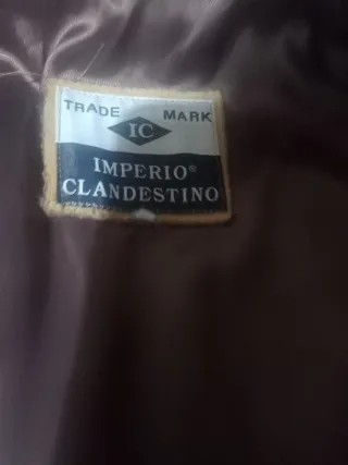 Chaqueta de cuero genuino beige