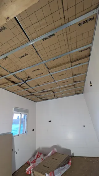 Montaje de pladur y encintado