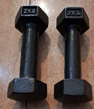 PESAS 2 MANCUERNAS DE 2KG HEXAGONALES