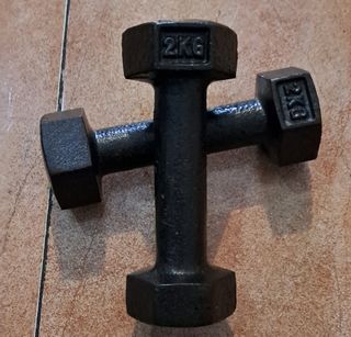 PESAS 2 MANCUERNAS DE 2KG HEXAGONALES