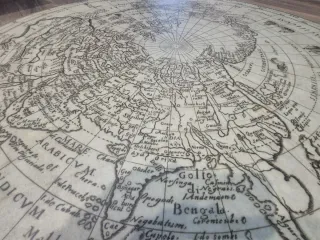 Alfombra vinilica mapa mundo-polo norte