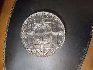 Plato de cristal con divisiones