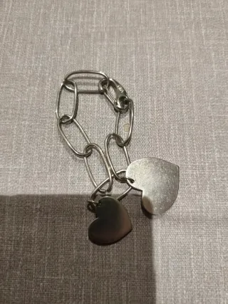 Pulsera Corazones V&L Plata