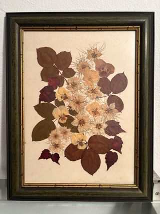 Cuadro de flores hecho a mano.