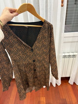 Vestido estampado leopardo