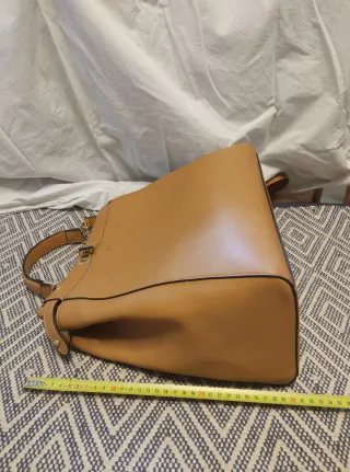 Borsa a spalla Seventy beige/arancione