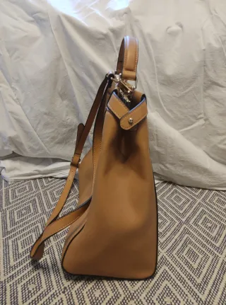 Borsa a spalla Seventy beige/arancione