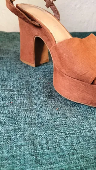 Zapatos de señora con tacon ancho dé verano