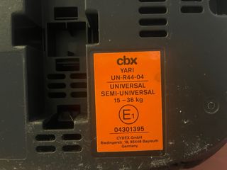 Silla coche 15-36kg grupo 2-3 marca CBX- Yari