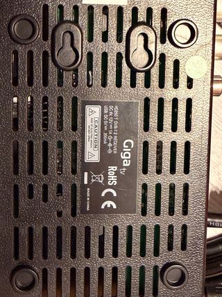 Decodificador de TDT (receptor DVB-T2) Giga TV