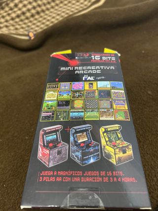 Consola Micro Arcade Machine Negra y Roja