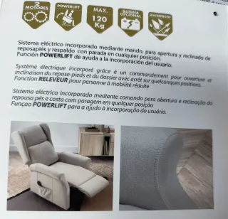 Butaca Maple POWERLIFT Beige