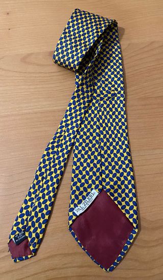 Cravatta Pal Zileri Giallo Blu Fantasia Ovali