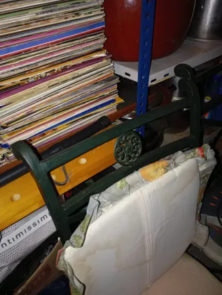 Juego 4 sillas forja tapizadas