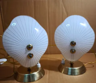 Coppia di lampade italiane in stile Fontana arte