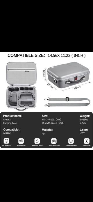 Valigia grigia DJI per droni