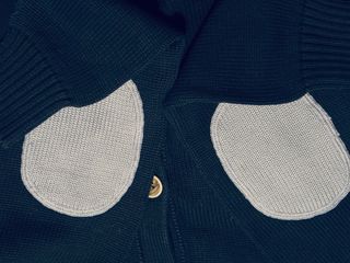 Cardigan Sun68 blu con toppe