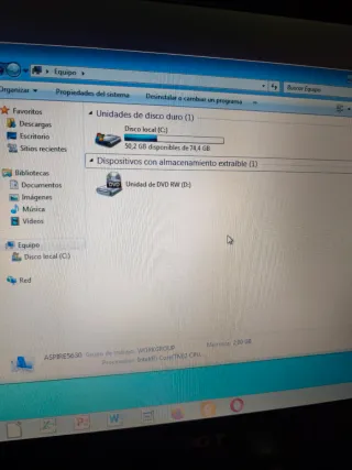 Portátil Acer Aspire 5630 BL50