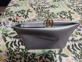 Pochette beauty Piquadro color argento