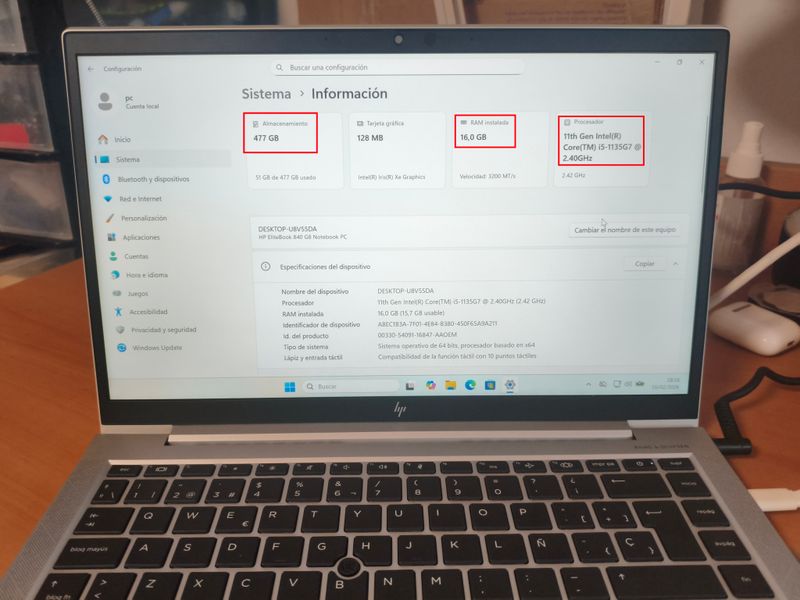 HP Elitebook 840 G8 Táctil 11a Gen afbeelding 3