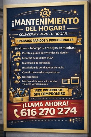 Mantenimiento del hogar zona cartagena y mar menor