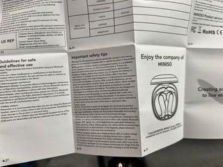 Auriculares inalámbricos Miniso negros/plateados