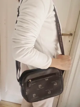 Bolso vintage de piel Piere Cardin