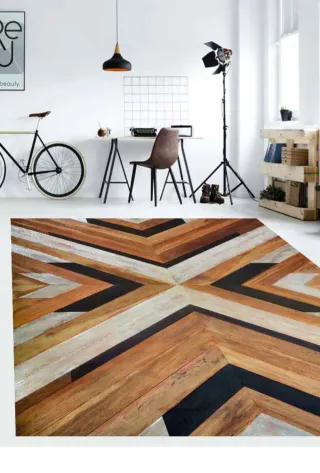Alfombra Floorart Tribal Wood