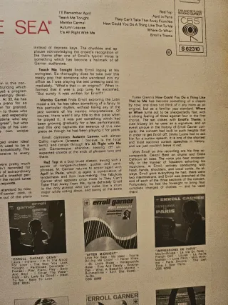 Vinilo LP Erroll Garner Concert by the Sea Jazz
