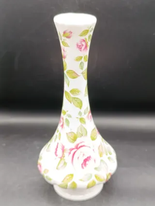 Jarrón Porcelana Inglesa Queen's Rosas