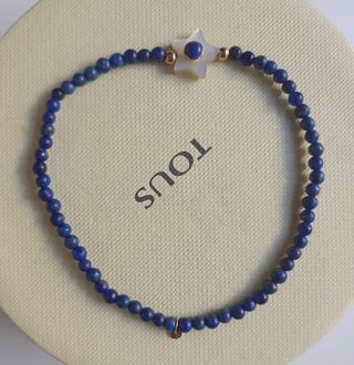 Pulsera Tous Lapis Lazuli Estrella Oro Nacar