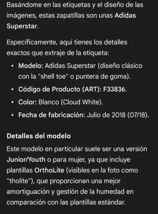 Zapatillas Adidas Superstar Blancas