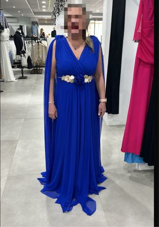 Vestido azul para invitada de boda