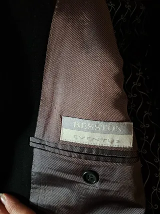 Traje de novio FUENTECAPALA negro/plata