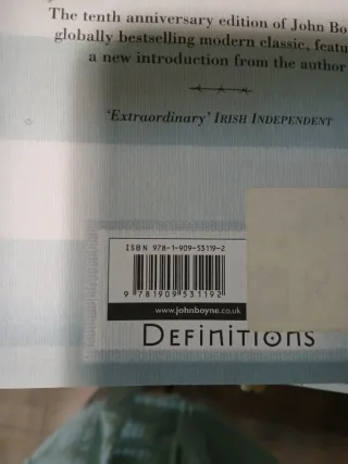 El niño del pijama de rayas en inglés