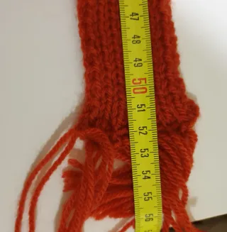 Bufanda tejida para muñeca