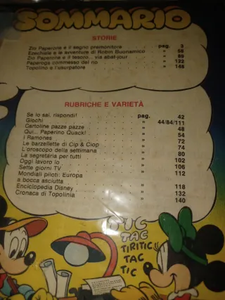 Lote 85 Fumetti Topolino con placca in metallo