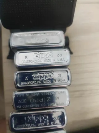 Lotto di 7 accendini Zippo autentici 50€/unità