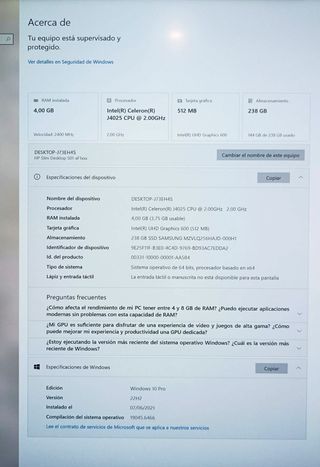 Ordenador Sobremesa HP Slim Desktop