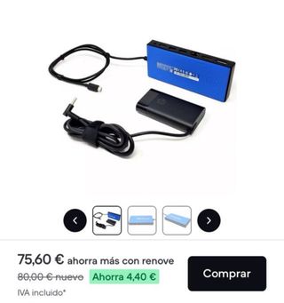 Dock HP TPA-B01 con Adaptador de Corriente