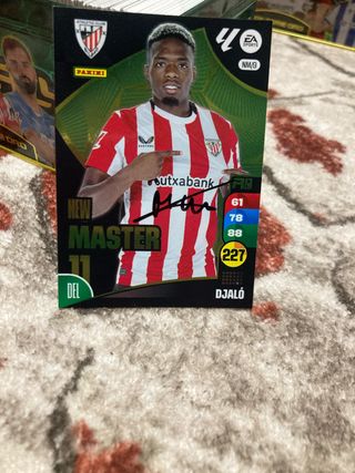 Cromo Djalo New Master firmado Adrenalyn XL