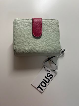 Cartera Tous verde y rosa