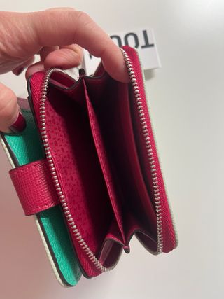 Cartera Tous verde y rosa